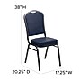 Flash Furniture HERCULES Series Vinyl Banquet Stacking Chair, Navy/Silver Vein Frame, 4 Pack (4FDC01SVNY)~#|#~sp123070381_sc7