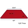 Flash Furniture Wren Trapezoid Activity Table, 29" x 57", Height Adjustable, Red (XUA3060TRPREDTA)~#|#~sp123071419_sc7