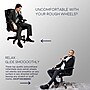 Lifelong Wheels Rollerblade Style Office Chair Casters Replacement Chair Wheels, Black/Gray (BL2375)~#|#~sp123226806_sc7