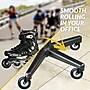Lifelong Wheels Rollerblade Style Office Chair Casters Replacement Chair Wheels, Black/Gray (BL2375)~#|#~sp123226809_sc7