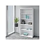Bush Business Furniture Easy Office 73" 5-Shelf Bookcase with Adjustable Shelves, White Laminated Wood (EO105WH)~#|#~sp123233081_sc7