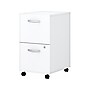 Bush Business Furniture Easy Office 2-Drawer Mobile Vertical File Cabinet, Letter/Legal Size, Lockable, Pure White (EO108WHSU)~#|#~sp123233195_sc7