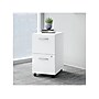 Bush Business Furniture Easy Office 2-Drawer Mobile Vertical File Cabinet, Letter/Legal Size, Lockable, Pure White (EO108WHSU)~#|#~sp123233196_sc7