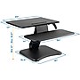 Mount-It! 25"W Manual Adjustable Standing Desk Converter, Black (MI-7957)~#|#~sp123234005_sc7