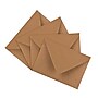 JAM Paper® A7 V-Flap Invitation Envelopes, 5.25 x 7.25, Brown Kraft Paper Bag, 25/Pack (63134665)~#|#~sp123307729_sc7