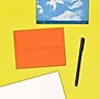 JAM Paper A2 Colored Invitation Envelopes, 4.375 x 5.75, Orange Recycled, 25/Pack (WDBH602)~#|#~sp123307854_sc7