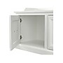 Bush Furniture Woodland 40W Shoe Storage Bench with Doors, White Ash (WDS140WAS-03)~#|#~sp123622171_sc7