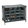 Simplify Shoe Cubby, 16 Compartment, Grey (23200-GREY)~#|#~sp12403374_sc7