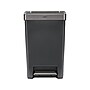 Rubbermaid Premier Series III Indoor Step-On Trash Can with Lid, 12.4 Gallon, Black (2120983)~#|#~sp124439011_sc7