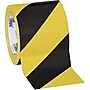 Tape Logic 4" x 36 yds. Striped Vinyl Safety Tape, Black/Yellow, 3/Pack~#|#~sp124513808_sc7