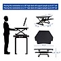 FlexiSpot 41"W Manual Sit-Stand Desk Converter, Black (M4B-E-US)~#|#~sp12472590_sc7