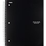 Five Star 3-Subject Wirebound Notebook, 8-1/2" x 11", College Ruled, 150 Sheets, Black (72069)~#|#~sp125996448_sc7