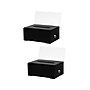 AdirOffice Locking Acrylic Suggestion Box, with Message Panel, Black, 2/Pack (637-BLK-2)~#|#~sp126340147_sc7