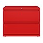 Hirsh HL10000 Series 2-Drawer Lateral File Cabinet, Locking, Letter/Legal, Lava Red, 36" (24249)~#|#~sp126585405_sc7