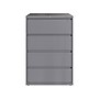 Hirsh HL10000 Series 4-Drawer Lateral File Cabinet, Locking, Letter/Legal, Arctic Silver, 36" (23746)~#|#~sp126585480_sc7
