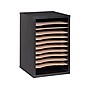 AdirOffice 500 Series 11 Compartment Wooden Literature Organizer, 10.75" x 11.8", Black (500-11-BLK)~#|#~sp126585920_sc7