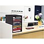 AdirOffice 500 Series 11 Compartment Wooden Literature Organizer, 10.75" x 11.8", Black (500-11-BLK)~#|#~sp126585934_sc7