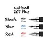 uniball 207 Plus+ Gel Pens, Medium Point, 0.7mm, Assorted Inks, 6/Pack (70143)~#|#~sp126688209_sc7