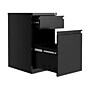 Hirsh 2-Drawer Mobile Vertical File Cabinet, Letter Size, Lockable, 27.75"H x 15"W x 19.88"D, Black (25032)~#|#~sp126688835_sc7