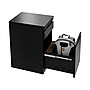 Hirsh 2-Drawer Mobile Vertical File Cabinet, Letter Size, Lockable, 27.75"H x 15"W x 19.88"D, Black (25032)~#|#~sp126688836_sc7