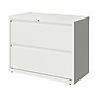 Hirsh HL10000 Series 2-Drawer Lateral File Cabinet, Locking, Letter/Legal, White, 36" (23700)~#|#~sp126688846_sc7