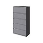 Hirsh HL10000 Series 5-Drawer Lateral File Cabinet, Locking, Letter/Legal, Arctic Silver, 36" (23747)~#|#~sp126837119_sc7