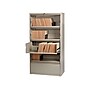 Hirsh HL10000 Series 5-Drawer Lateral File Cabinet, Locking, Letter/Legal, Putty, 36" (17901)~#|#~sp126837427_sc7