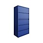 Hirsh HL10000 Series 5-Drawer Lateral File Cabinet, Locking, Letter/Legal, Classic Blue, 36" (24260)~#|#~sp126837428_sc7