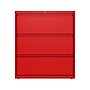 Hirsh HL10000 Series 3-Drawer Lateral File Cabinet, Locking, Letter/Legal, Lava Red, 36" (24252)~#|#~sp126837433_sc7