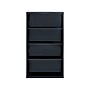 Hirsh HL8000 Series 60"H 4-Shelf Bookcase with Adjustable Shelves, Black Steel (21993)~#|#~sp127029212_sc7