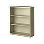 Hirsh HL8000 Series 42"H 3-Shelf Bookcase with Adjustable Shelves, Putty Steel (21989)~#|#~sp127029222_sc7