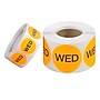 Tape Logic 2" Circle "WED" Days of the Week Label, Fluorescent Orange, 500/Roll~#|#~sp127287580_sc7