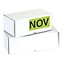 Tape Logic 6" x 3" Rectangle "NOV" Months of the Year Label, Fluorescent Green, 500/Roll~#|#~sp127287595_sc7