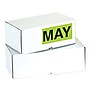 Tape Logic 6" x 3" Rectangle "MAY" Months of the Year Label, Fluorescent Green, 500/Roll~#|#~sp127287597_sc7