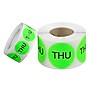 Tape Logic 2" Circle "THU" Days of the Week Label, Fluorescent Green, 500/Roll~#|#~sp127287641_sc7