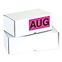 Tape Logic 6" x 3" Rectangle "AUG" Months of the Year Label, Fluorescent Pink, 500/Roll~#|#~sp127287655_sc7