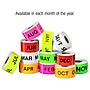Tape Logic 3" x 2" Rectangle "DEC" Months of the Year Label, Fluorescent Red, 500/Roll~#|#~sp127287677_sc7