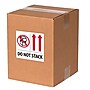 Tape Logic Labels, "Do Not Stack", 4" x 4", Red/White/Black, 500/Roll (IPM324)~#|#~sp127289654_sc7