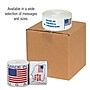 Tape Logic Labels, "Assembled in U.S.A.", 1" x 1", Red/White/Blue, 500/Roll (USA303)~#|#~sp127290280_sc7