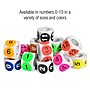Tape Logic Number Labels, "12", 3" Circle, Fluorescent Red, 500/Roll (DL1353)~#|#~sp127290319_sc7
