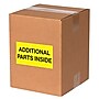 Tape Logic Labels, "Additional Parts Inside", 3" x 5", Fluorescent Yellow, 500/Roll (DL1323)~#|#~sp127290393_sc7