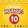Crayola Classic Kid's Markers, Fine Point, Assorted, 10/Pack (58-7726)~#|#~sp127374130_sc7
