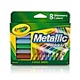 Crayola Metallic Markers, Conical Tip, Assorted, 8/Pack (58-8628)~#|#~sp127374139_sc7
