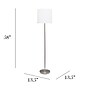 Simple Designs Incandescent Floor Lamp, White (LF2004-WHT)~#|#~sp127376212_sc7