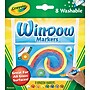 Crayola Washable Window Markers, Conical Tip, 8/Pack (58-8165)~#|#~sp127455478_sc7