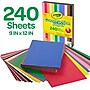 Crayola 12 Colors! Construction Paper, 12" x 9", Assorted Colors, 240/Carton (993200)~#|#~sp127455502_sc7