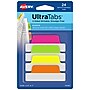 Avery UltraTabs Repositionable Margin Tabs, 2.5" Wide, Assorted Colors, 24/Pack (74767)~#|#~sp127538725_sc7