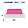 Avery UltraTabs Repositionable Margin Tabs, 2.5" Wide, Assorted Colors, 24/Pack (74767)~#|#~sp127538831_sc7