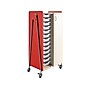 Safco Whiffle Typical 8 60" x 30" Particle Board Double-Column Mobile Storage, Red (3928RED)~#|#~sp127539861_sc7