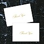 Masterpiece Studios Gold Matte Business Thank You Notecards, Gold, 48/Pack (10624)~#|#~sp127617070_sc7